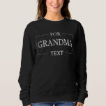 Grandma Grandmor Birthday Personlig Gift T Shirt<br><div class="desc">Du kan anpassa den med foto,  logotyp eller text. Du kan ställe dem som du vill på anpassningssidan. Modern,  unik,  enkel eller personlig,  det är ditt val.</div>