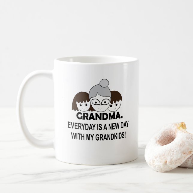 Grandma Grandmor Cute Grandma Kaffemugg (Med munk)