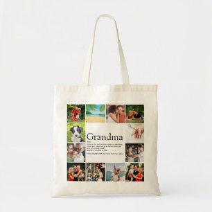 Grandma, Grandmor Definition 12 Photo Collage Tygkasse
