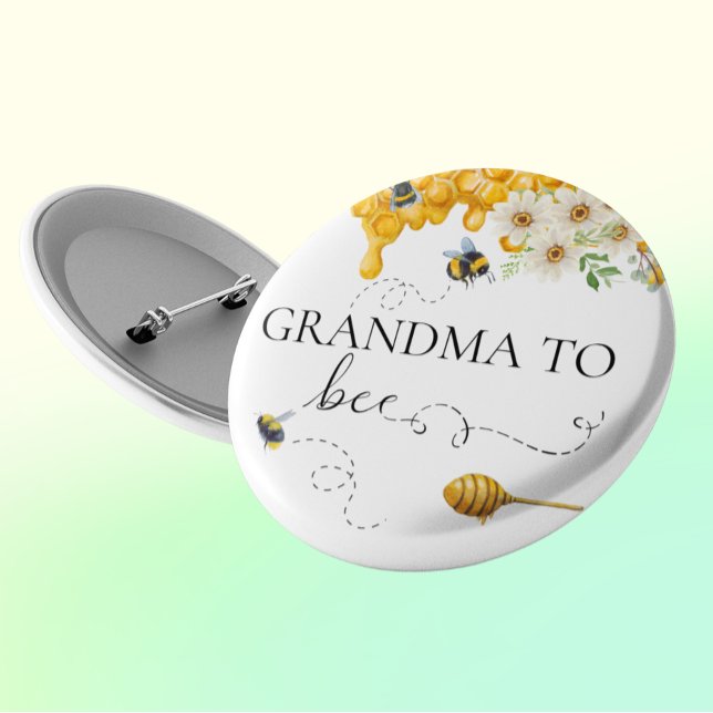 Grandma Grandmor to Bee honey Cute Knapp (Skapare uppladdad)