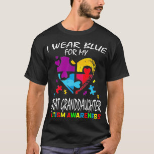 Grandma Grandpa Blue Underbar Granddotter Autism A T Shirt