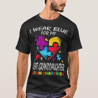 Grandma Grandpa Blue Underbar Granddotter Autism A T Shirt