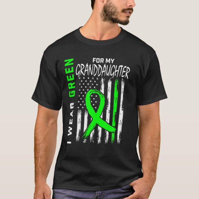 Grandma Grandpa Cerebral Palsy Awareness Granddaug T Shirt (Framsida)
