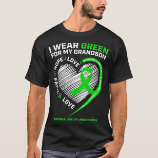 Grandma Grandpa Gift Grönt Grandson Cerebral T Shirt
