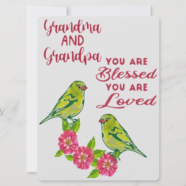 Grandma & Grandpa Julkort (Framsida)