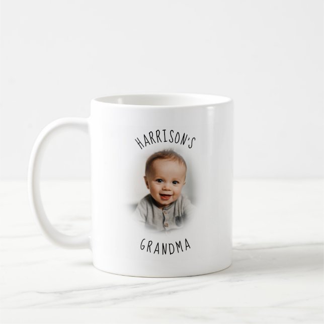 Grandma/Grandpa Photo Mugg Personlig Gift (Vänster)