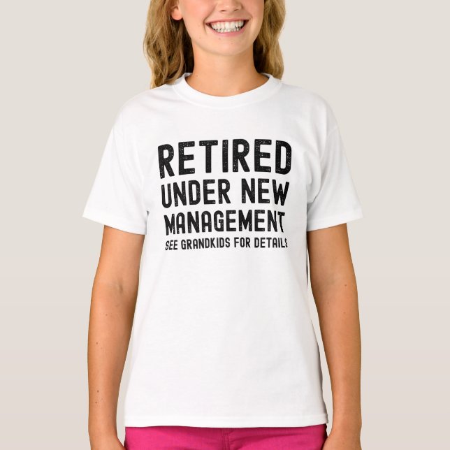 grandma grandpa retirement fathers mother's day t shirt (Framsida)