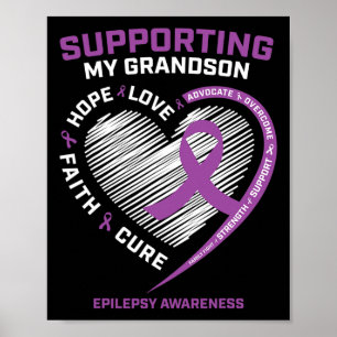 Grandma Grandpa Women Lila Manar Grandson Epilepsy Poster