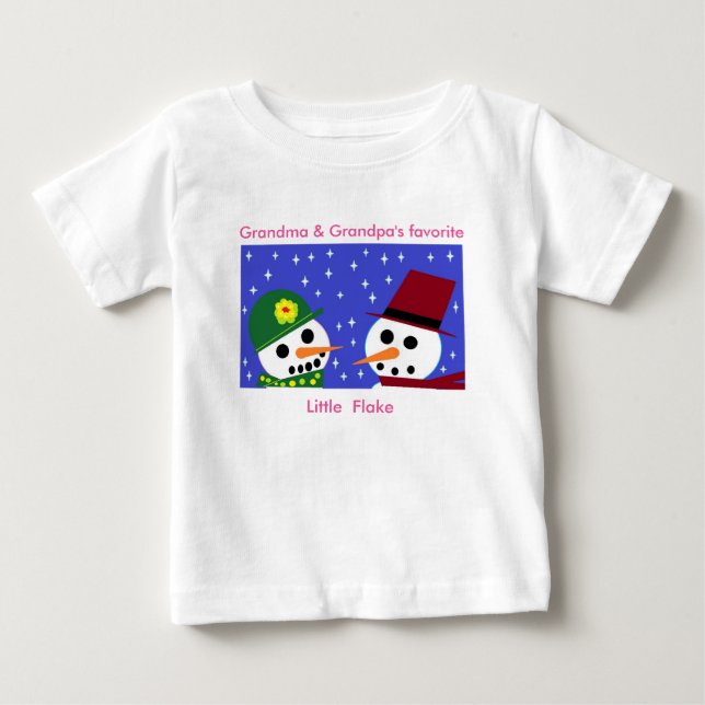 GRANDMA & GRANDPA'S FAVORITE LITTLE FLAKE BABY TEE (Framsida)