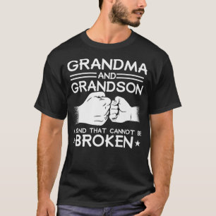 GRANDMA GRANDSON BOND CANT BE BROKEN Fist Bump T Shirt