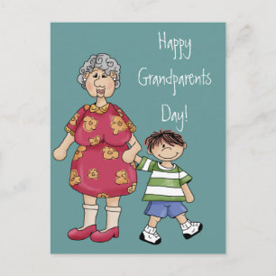 Grandma & Grandson (Grandparent Designs) Vykort