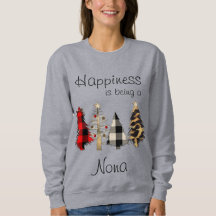 Grandma/Granny/Nona/Mimi Julgran Sweatshirt