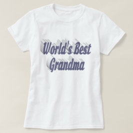 Grandma grått text T-Shirt