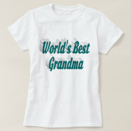 Grandma grönt text T-Shirt