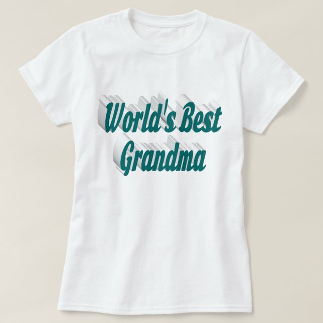 Grandma grönt text T-Shirt (Design framsida)