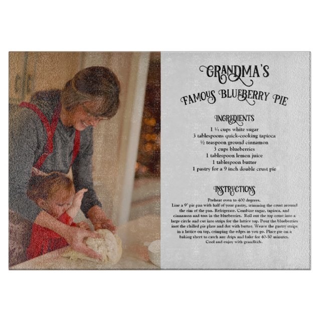 Grandma Heirloom Recipe med Photo (Framsidan)