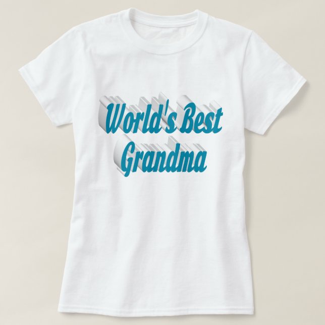 Grandma himlar blue text T-Shirt (Design framsida)