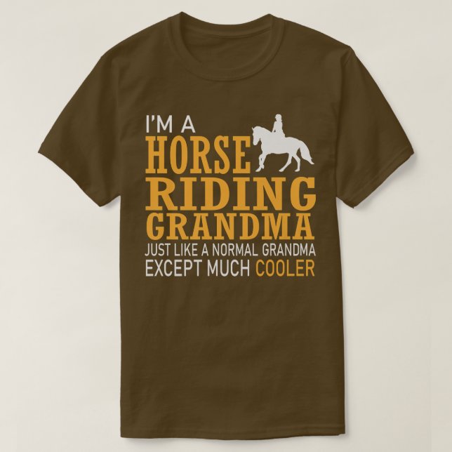 Grandma Horse ridGrandma T Shirt (Design framsida)