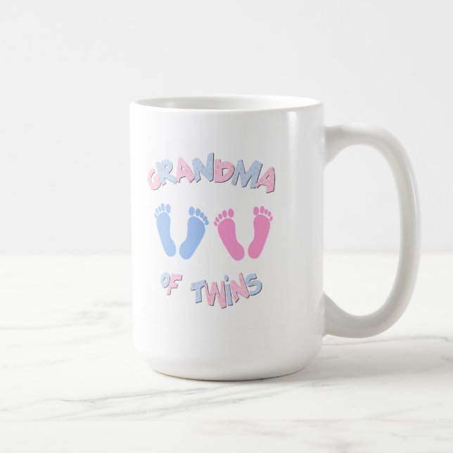 Grandma I Kärlek Mina Twillingar Kaffemugg (Höger)