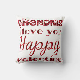 Grandma I Kärlek You Cute Cupid Typography Valenti Kudde