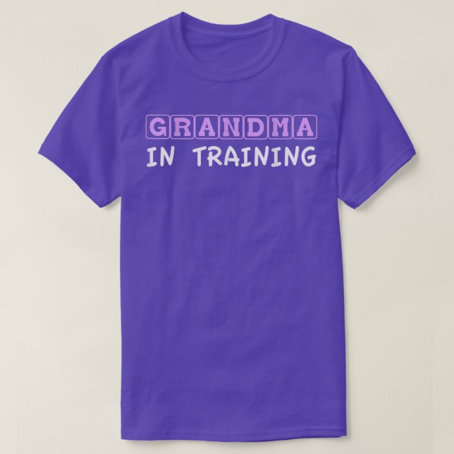 Grandma in Training T Baby annnouncement Tee (Design framsida)