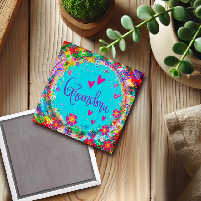 "Grandma" Inspirief Magnet (Skapare uppladdad)