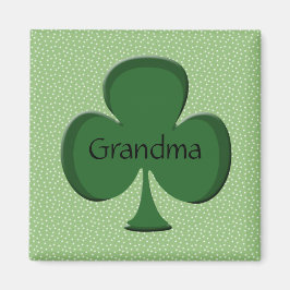 Grandma Irish Shamrock Magnet