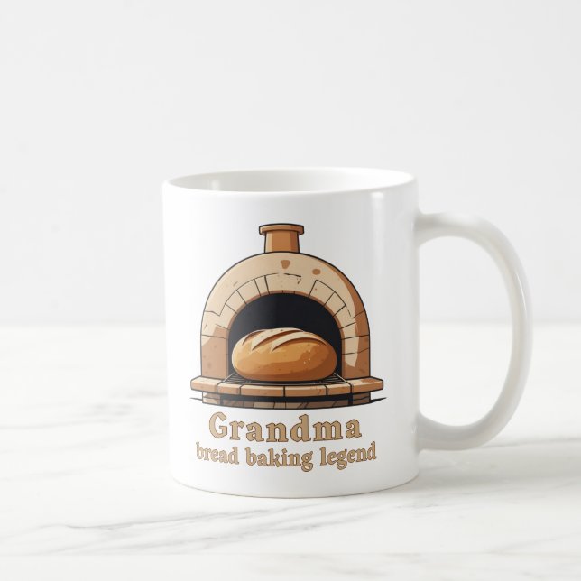 Grandma is a bread baking legend kaffemugg (Höger)