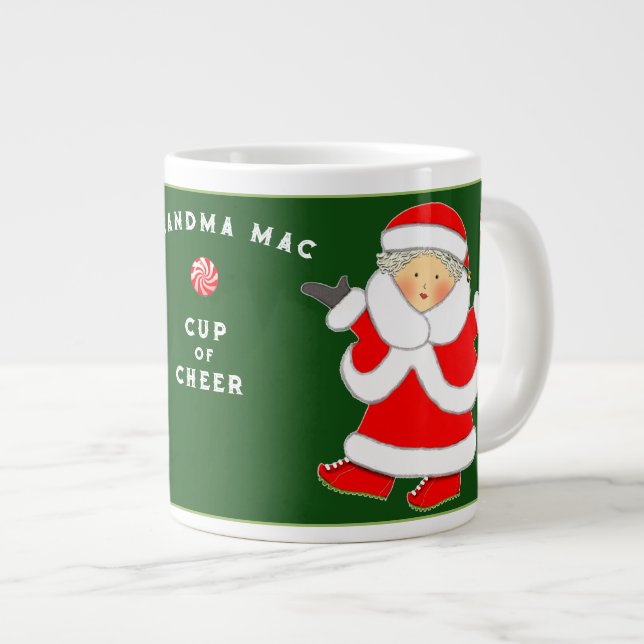 Grandma jul Helgdag Giant Mugg Jumbo Mugg (Framsida höger)