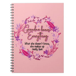 Grandma känner till allt anteckningsbok