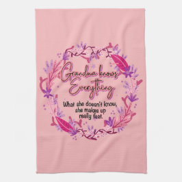 Grandma känner till allt kökshandduk