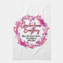 Grandma känner till allt kökshandduk