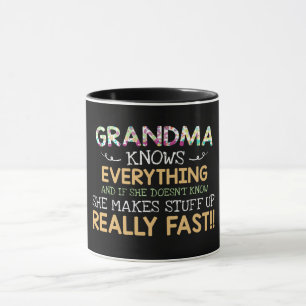 Grandma känner till allt mugg