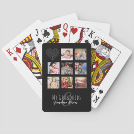 Grandma Kärlek Hennes familj Träd Photo Collage Gi Casinokort