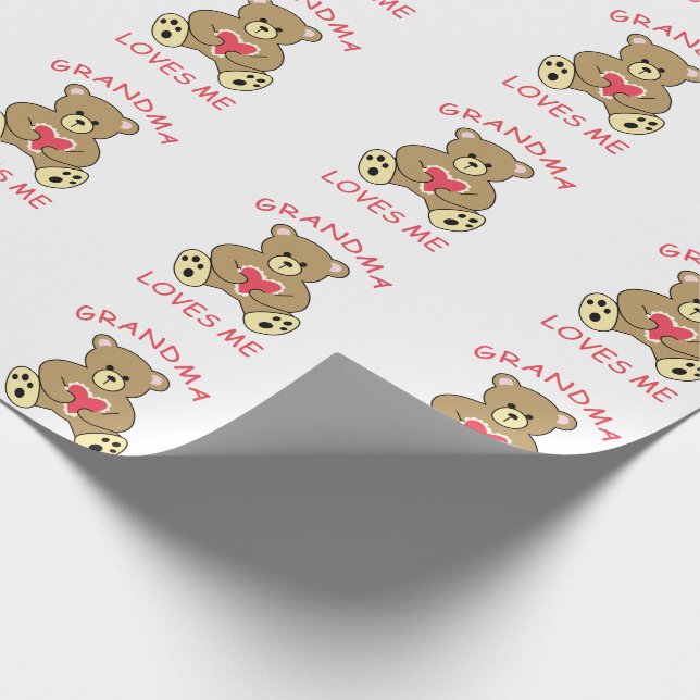 Grandma Kärlek Me Presentpapper (Hörn)