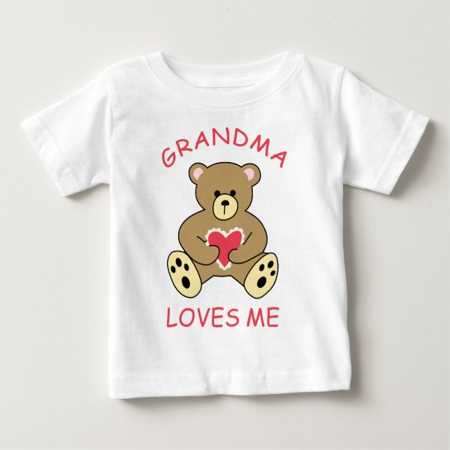 Grandma Kärlek Me T Shirt (Framsida)
