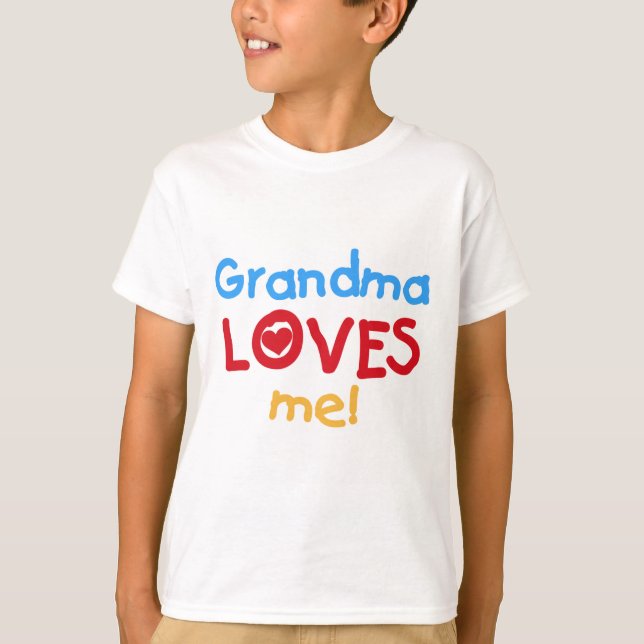 Grandma Kärlek Me T-shirts och presenter (Framsida)