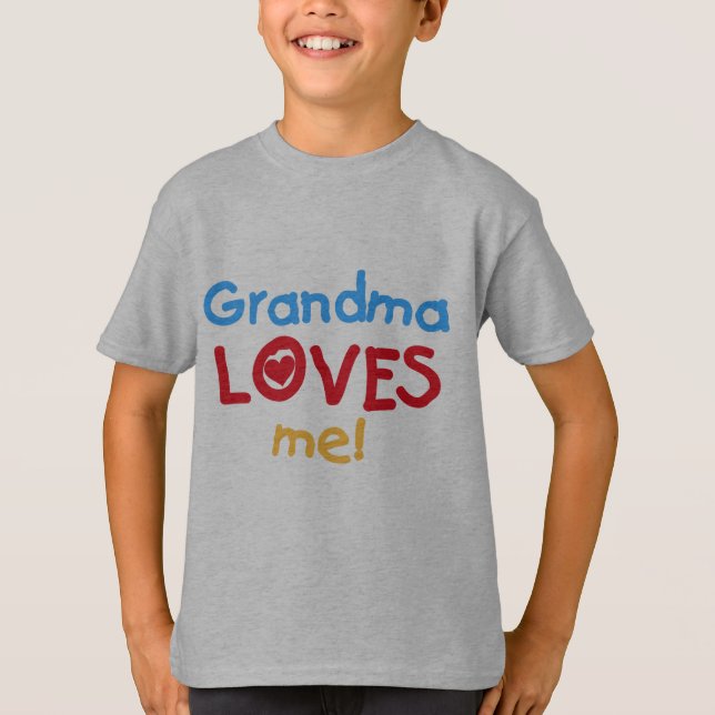 Grandma Kärlek Me T-shirts och presenter (Framsida)
