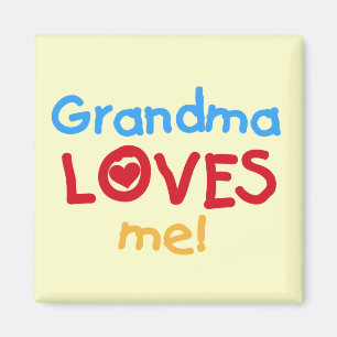 Grandma Kärlek Me T-shirts och presenter Magnet