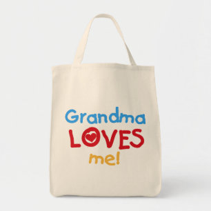 Grandma Kärlek Me T-shirts och presenter Tygkasse