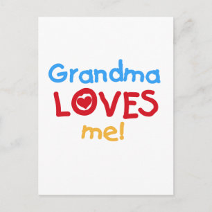 Grandma Kärlek Me T-shirts och presenter Vykort