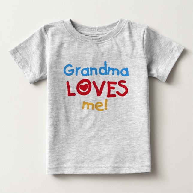 Grandma Kärlek Me Tee Shirt (Framsida)