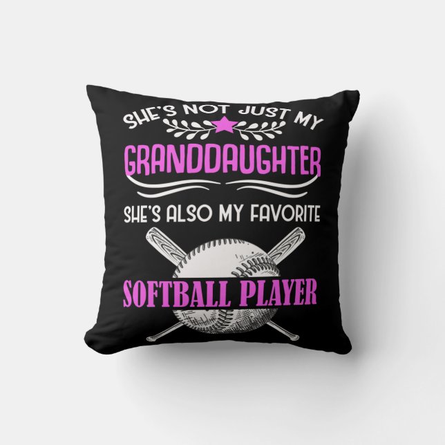Grandma Kärlek Softball spelar mordotter Kudde (Framsida)