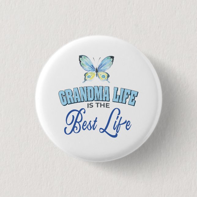 Grandma Life Best Life Knapp (Framsida)