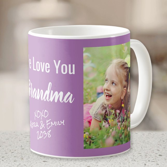 Grandma Lila Photo Kaffemugg (Skapare uppladdad)