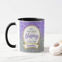 Grandma Lila Silver Favorite Blessings Glitter