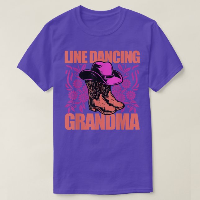 Grandma Line Dancing Quote Dancer Pun Tet Design  T Shirt (Design framsida)
