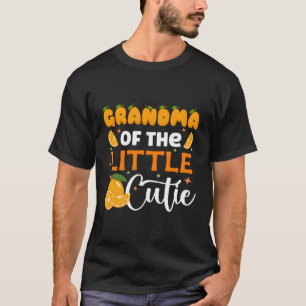 Grandma Little Cutie Baby Shower Orange Py T Shirt