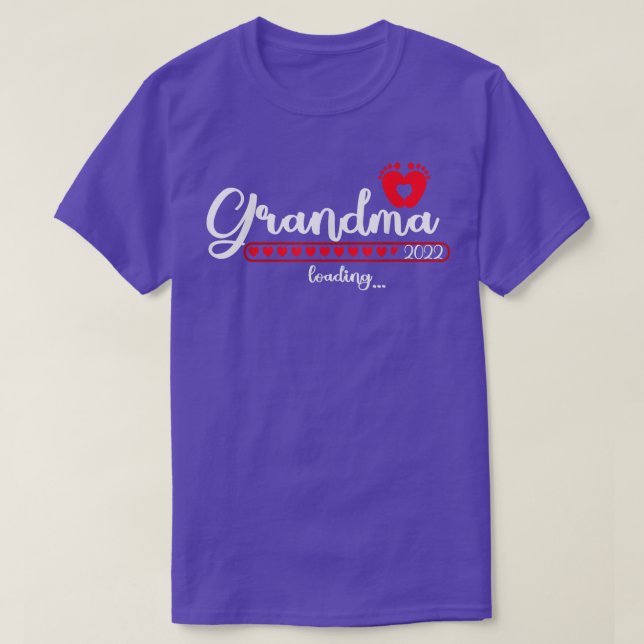 Grandma Loading 2022 Baby Grandchild T Shirt (Design framsida)
