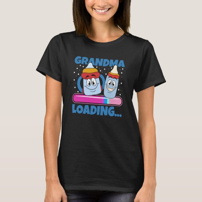 Grandma Loading T Shirt (Framsida)